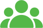 Green person icon